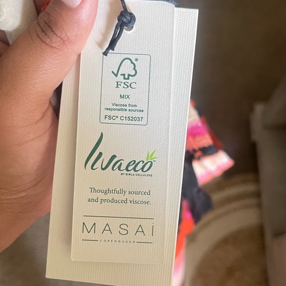 MASAI COPENHAGEN
Silja Stripe Drawstring Waist Midi Skirt - Picture 6 of 6